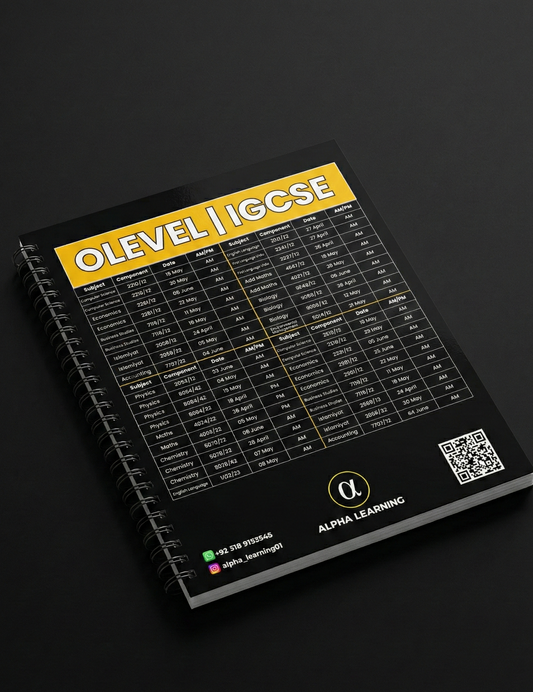 Alpha Learning - OL/IGCSE Notebook